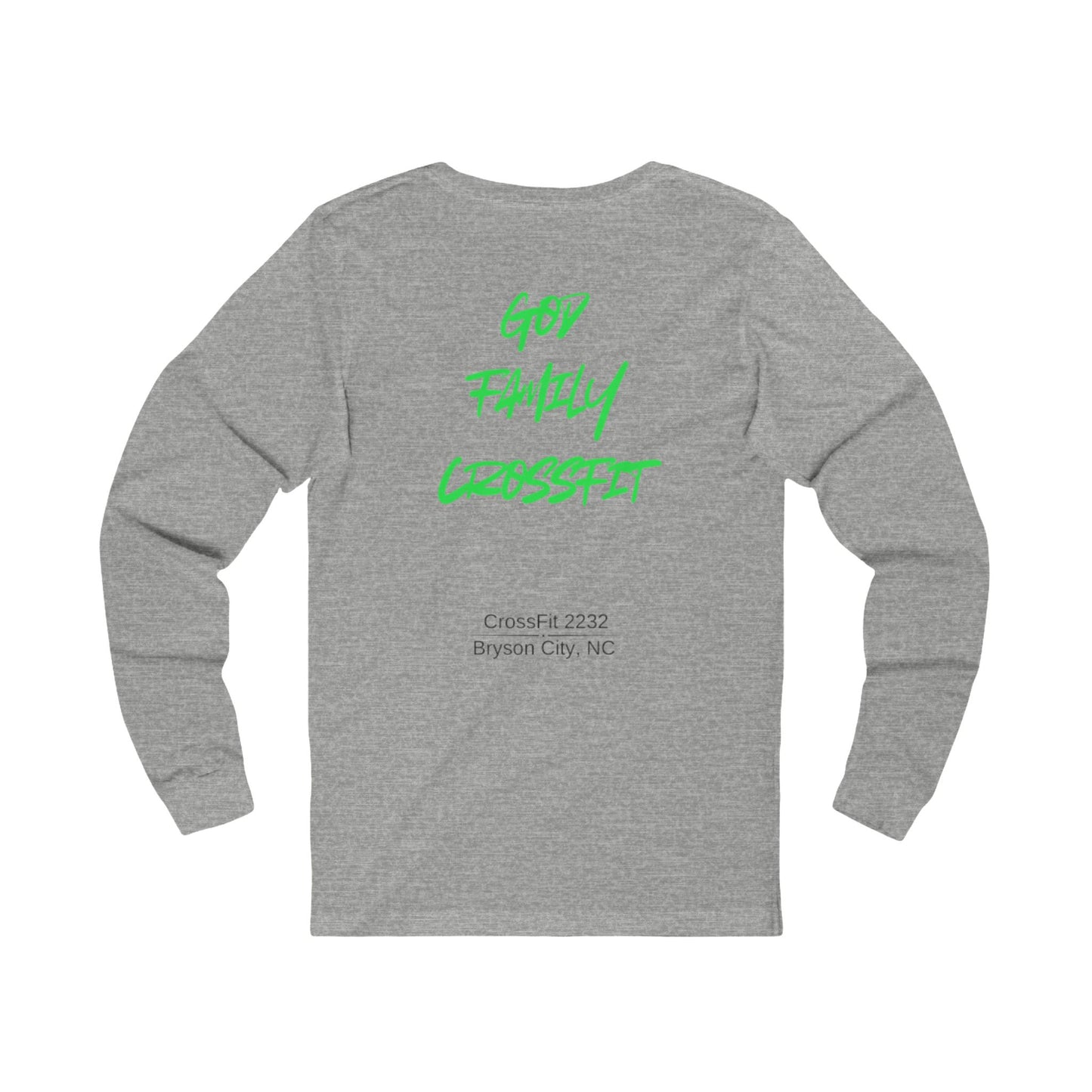 Unisex Long Sleeve Tee - God Family CrossFit Graphic Tee