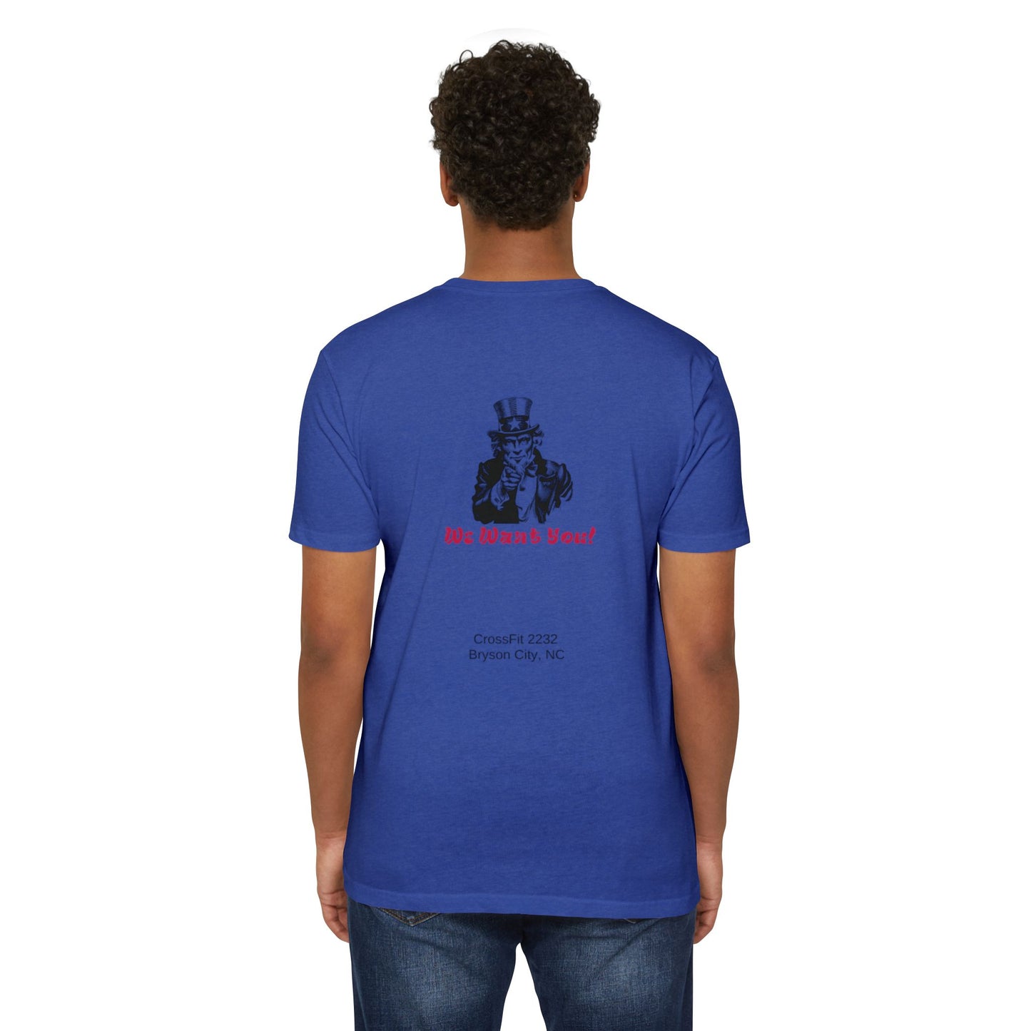 Unisex CVC Jersey T-shirt - 'We Want You!' Graphic Tee for Active Lifestyle