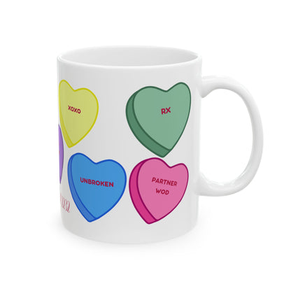 Valentine's Day  Ceramic Coffee Mug - 11oz & 15oz - Perfect Gift for Fitness Lovers