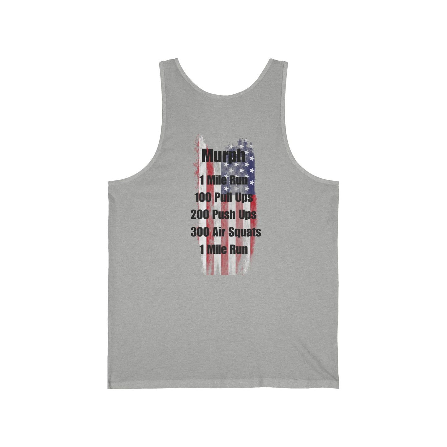 Honor the Fallen "Murph" Workout Tank Top – Memorial American Flag CrossFit Tee