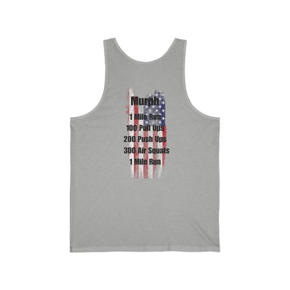 Honor the Fallen "Murph" Workout Tank Top – Memorial American Flag CrossFit Tee