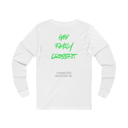 Unisex Long Sleeve Tee - God Family CrossFit Graphic Tee