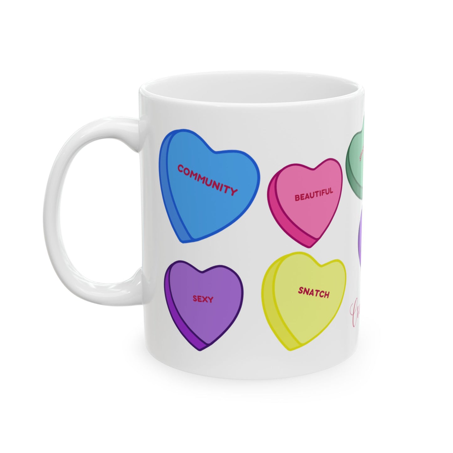 Valentine's Day  Ceramic Coffee Mug - 11oz & 15oz - Perfect Gift for Fitness Lovers