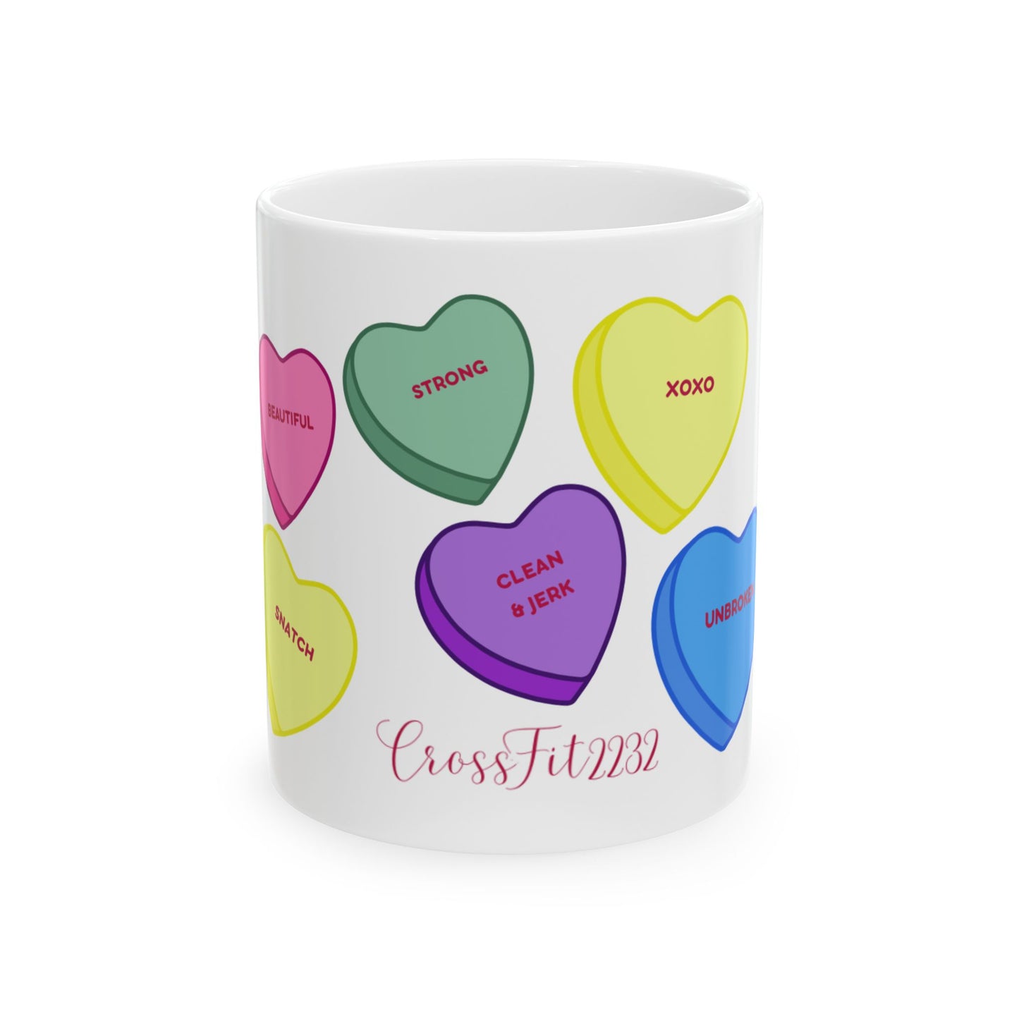 Valentine's Day  Ceramic Coffee Mug - 11oz & 15oz - Perfect Gift for Fitness Lovers