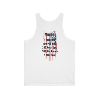 Honor the Fallen "Murph" Workout Tank Top – Memorial American Flag CrossFit Tee