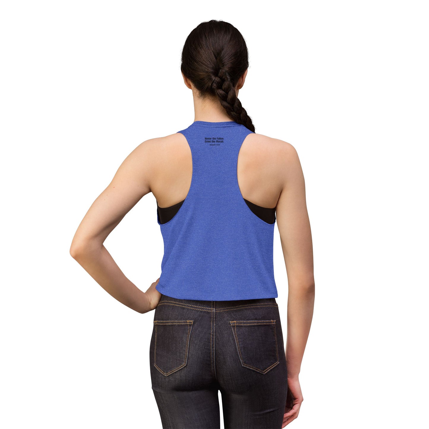 Murph Workout Women's Crop Top — American Flag WOD Fitness Tank