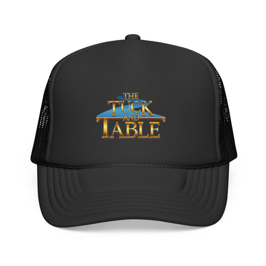Trucker Cap — 'The Tuck and Table' Retro Logo Mesh Hat