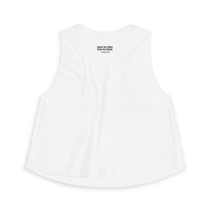 Murph Workout Women's Crop Top — American Flag WOD Fitness Tank